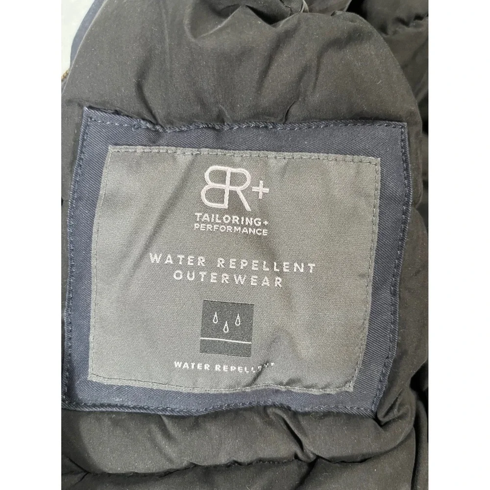 Banana Republic Mens Water Repellent Car Coat Navy Blue S/390488-00 Small
